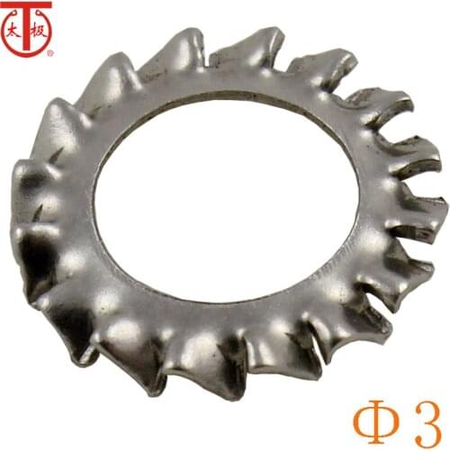 3 ) DIN6798.A Serrated lock washers external teeth ( Serrated lock washers Type A,with external teeth ) 1000 pieces/lot