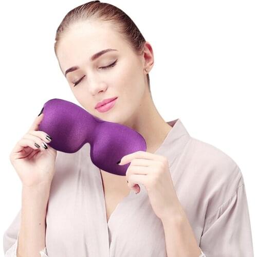 3D Sleep Mask Natural Sleeping Eye Mask Portable Travel Shade Cover Blindfold Sponge Eyeshade Women Men Sleeping Eye Care Tool