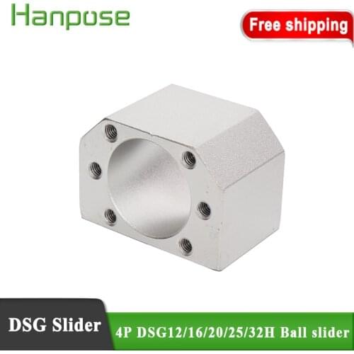 4pcs ball nut housing for DSG12/16/20H ball screw SFU1605 SFU1204 SFU2005 for CNC milling machine