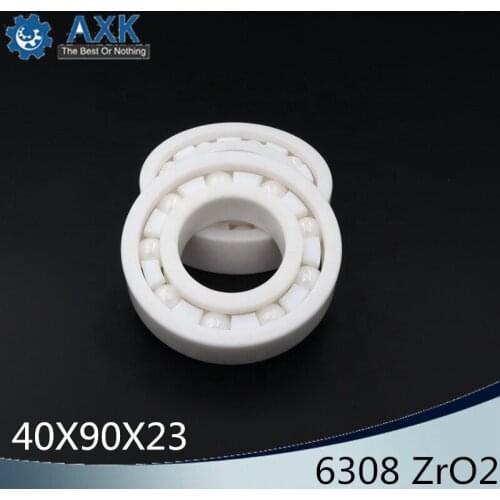 6308 Full Ceramic Bearing ( 1 PC ) 40*90*23 mm ZrO2 Material 6308CE All Zirconia Ceramic Ball Bearings