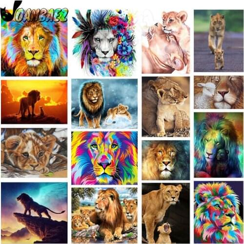 Diamond Painting Abstract Lion Animal 5D Diy Wall Art Color Graffiti Stickers Diamond Embroidery Mosaic Home Room Decoration