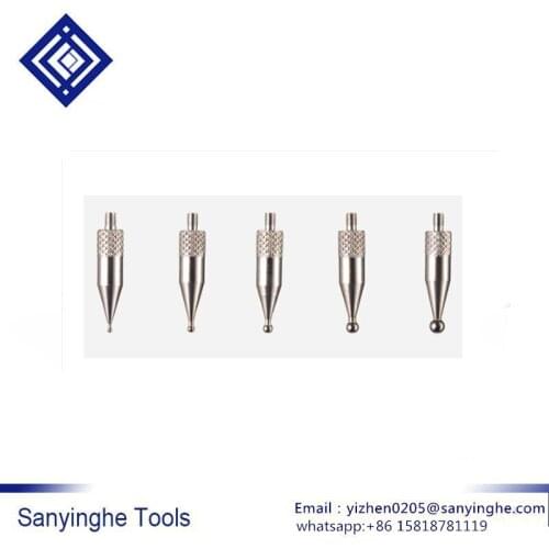 M2.5 L20 Gear analog probe Dial indicator probe measuring head Tungsten steel ball probe measuring tip (5 pcs/lots)