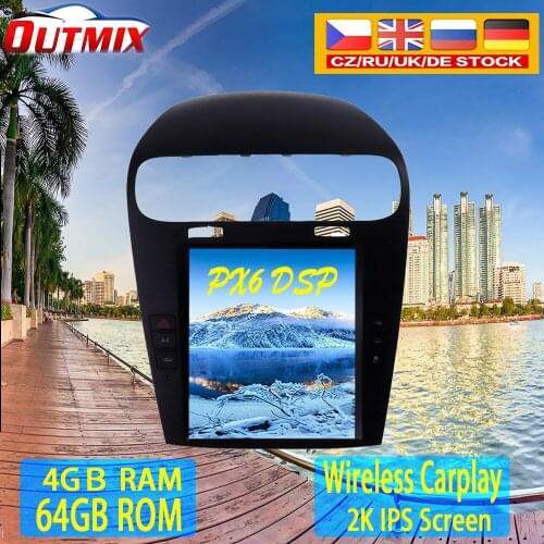 For Fiat Freemont For Dodge Journey Android 10.0 4+64GB Car Radio tape recorder headunit Multimedia player Auto Stereo GPS Navi