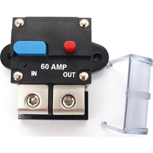 50A/60A/80A/100A/150A/200A/250A/300A AMP Car Truch Audio Circuit Breaker Fuse Reset Holder Boat Auto Waterproof Fuse Box