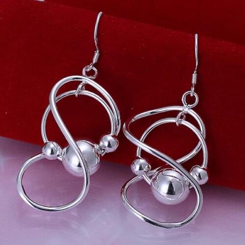 Noble elegant classic elements beautiful fashion women silver color wedding Earring Jewelry , for women hook E071