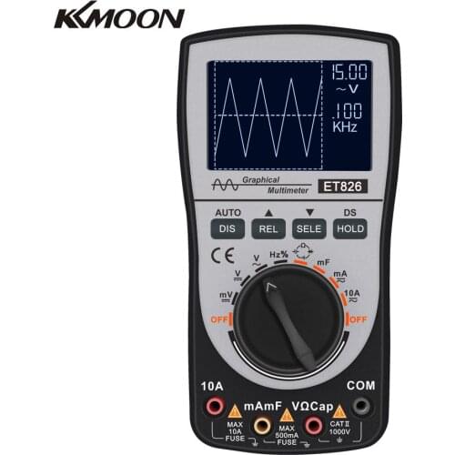 KKMOON Digital Multimeter Oscilloscope 4000 Counts 20KHz Bandwidth DC/AC Current Voltage Resistance Frequency Diode Tester
