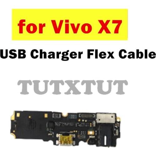 For Vivo X7 USB Charger Dock Connect Earphone Jack Connecting Charging Flex Cable Repair Spare Parts Test
