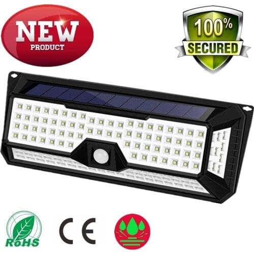 Solar Light New 136 LED IP65 Waterproof Garden Solar Light Outdoor Led Para Exterior PIR Motion Sensor Lamp Lampada Solar Light