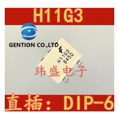 10PCS H11G3 DIP6 photoelectric coupling isolator H11G3M transistor output chip in stock 100% new and original
