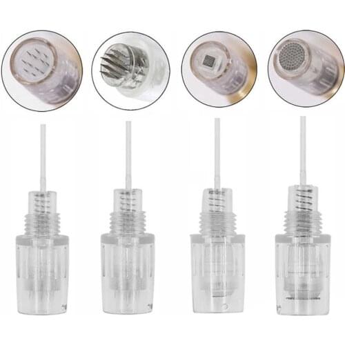 Disposible 10 Pcs Permanent Makeup MTS Nano Microblading Needle Cartridge Screw Head For Derma Pen Charmant Tattoo Machine