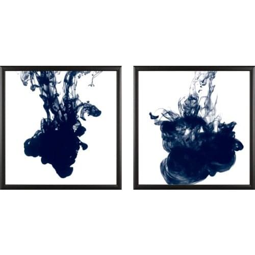 TOP SALE 2 Piecest/Set Abstract ink series Canvas Painting Sitting Room Decoration Print Canvas Pictures Wholesale (No Framed)
