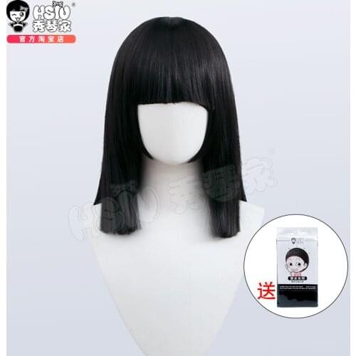 Hot TV Series Girl From Nowhere Nanno Cosplay Wig Black Straight Hair for Halloween Christmas Fancy Party