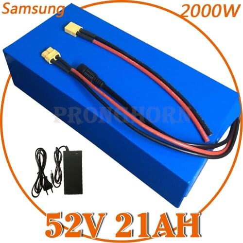 52V E-bike 52V 20Ah 18Ah 16Ah 15Ah 13Ah 12Ah 10Ah 8Ah Electric Bike Battery 52V 48V 500W 1000W 2000W Lithium ion Batteries Pack