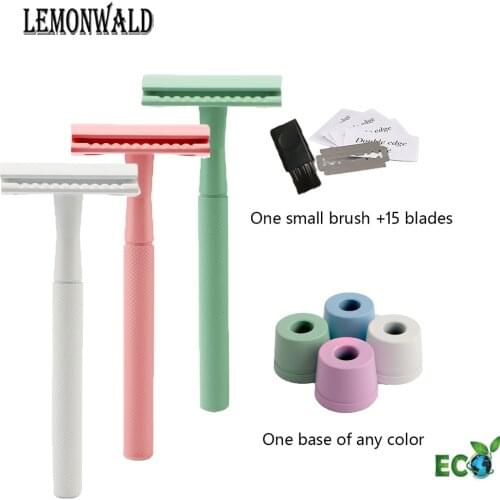Lemonwald Men Razor Double-Edged Safety Razor Quality Razors Wet Shaving With 5 Blades, The Best Gift For Lovers