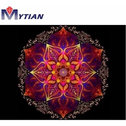 Red Black Mosaic Mandala 5d Diamond Painting Kits Full Round Square Drill Religion Icons Diamong Embroidery Fast Free Shipping
