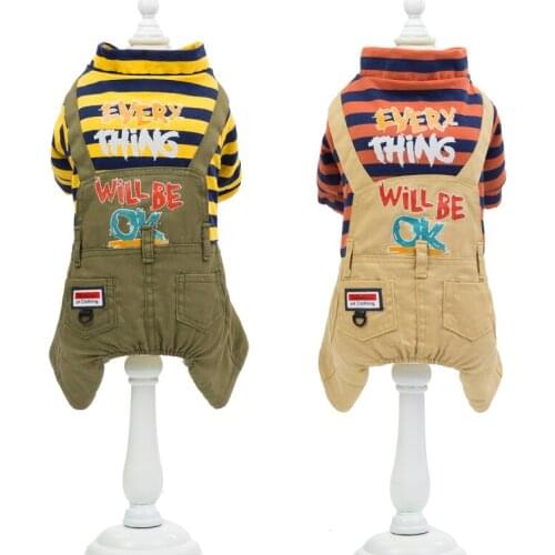 Pet Clothing for Dog Clothes Winter Dog Jumpsuit Pants Yorkshire Poodle Bichon Pomeranian Schnauzer Pet Outfit Garment Dog Coat