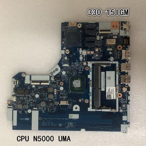 Original laptop Lenovo ideapad 330-15IGM Motherboard EG431 EG532 FG5N2 NM-B661 With N5000 CPU FRU 5B20R33812