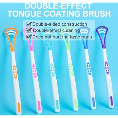 Silicone Tongue Scrap Brush Cleaning Scraper Food Grade Single Oral Care To Keep Fresh Breath Eliminate Bad Breath