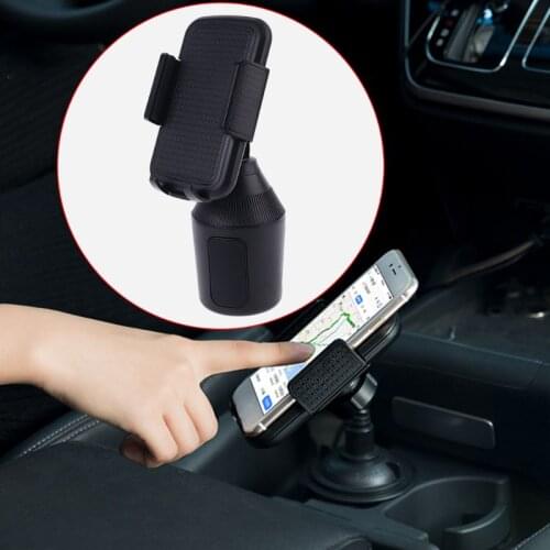 652F Universal Adjustable Cup Holder Car Mount Bracket Stand Cradle for Cell Mobile Phone Smartphone GPS