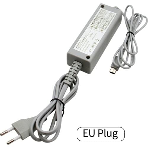 1pc AC Charger Adapter for Wii U Gamepad Controller Joystick US/EU Plug 100-240V Home Wall Power Supply for WiiU Pad
