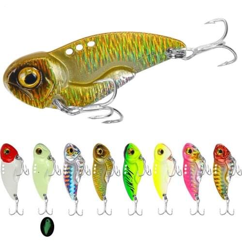 1pcs Metal VIB Blade Lure 8g 15g 20g 3D Eyes Pencil Spoon Spinner Balancer Fishing Lure Hard Bait Fishing Tackle with Hook