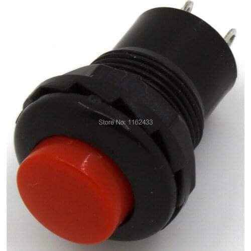 10pcs / lot DS-313 12mm reset (ON) - OFF push button switch SPST pushbutton