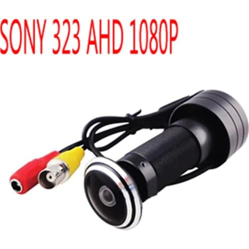 1080P HD Door Eye CCTV AHD Mini Home Video Peephole Door Hole Camera SONY323 Chip 2MP Star Light 0.001 Lux Wired Security Camera