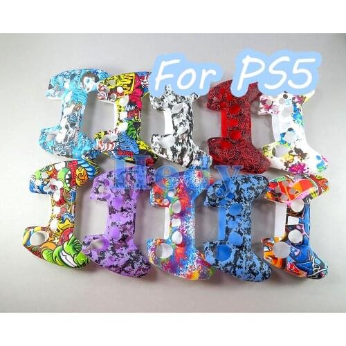 20pcs Water Transfer Printing Silicone Case for PlayStation 5 PS5 Controller Protection Skin for DualSense Gamepad Cover