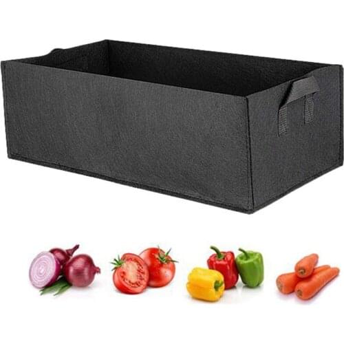 Hot 5 Pack Fabric Raised Garden Bed Square Garden Flower Grow Bag Vegetable Planting Bag Planter Pot with Handles for Plants