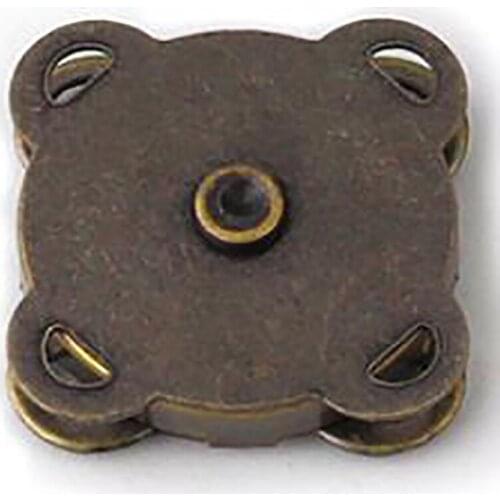 6pcs Metal Plum Blossom-shaped Magnetic Buckle Hand-sewn Magnet Concealed Buckle Down Jacket Wallet Snap Buckle