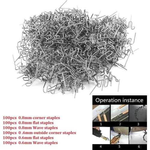 600PCS Hot Stapler Staples For Plastic Welder Car Bumper Repair Welding Machine Hot Melt Welding Tool