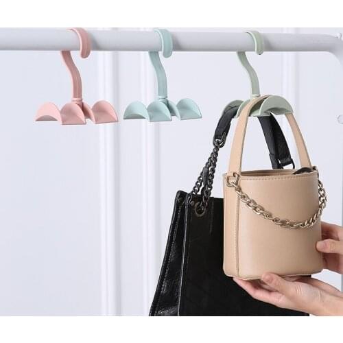 ABS Creative Tie shape Hook Hanger Wardrobe Bag Rotatable Storage Rack Space Saver Scarf Holder Hook Closet Organization Socks