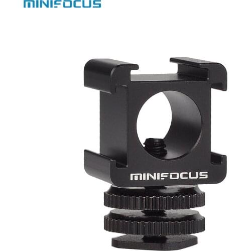 Aluminium 3 Cold Shoe Camera Mount Adapter Video Accessory Triple Shoe Bracket Lights, LED Monitors, Microphones, Audio Recorder