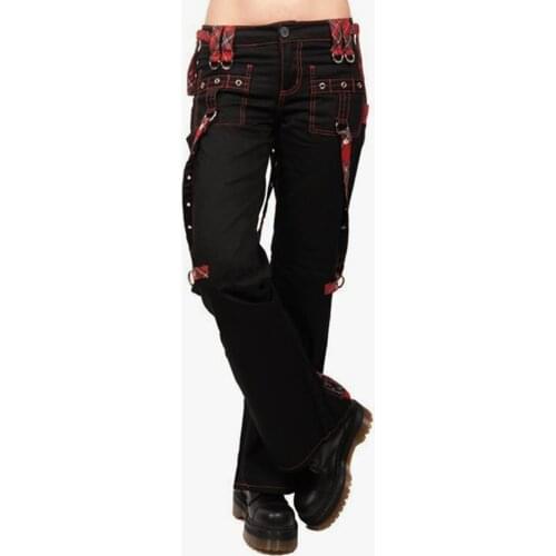 Ladies Cargo Pants High Waist Black Streetwear Vintage Punk Goth Pants Women Summer Pants Casual Long Trousers joggers D30
