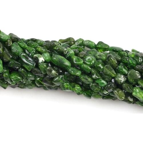 Natural Olivine Sand Oval Shape Gravel Stone Beads Loose Beads 5*8mm For Jewelry Making DIY Necklace Bracelet Accessories
