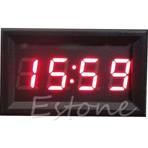 40GF 12V/24V Car Motorcycle Accessory Dashboard Digital Clock LED Display NEW
