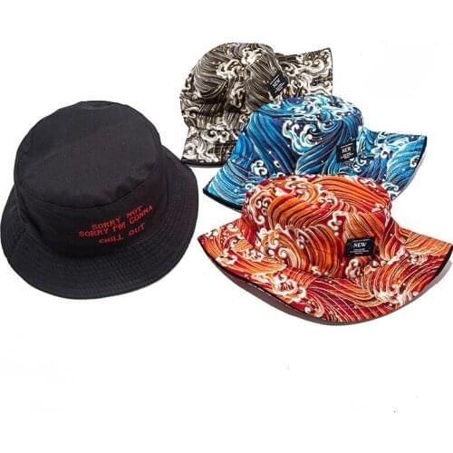 Double-sided Ladies Fisherman Hat Literary All-match Harajuku Style Basin Hats Street Hip-hop Couple Sun Cap