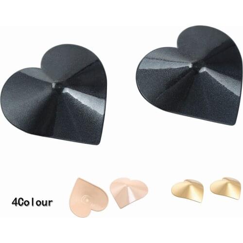 Exotic Accessories of 1 Pair Cool Reusable Breast Bra Alloy Heart Nipple Cover Sex Toys for Couples Flirting Sexy Erotic Product