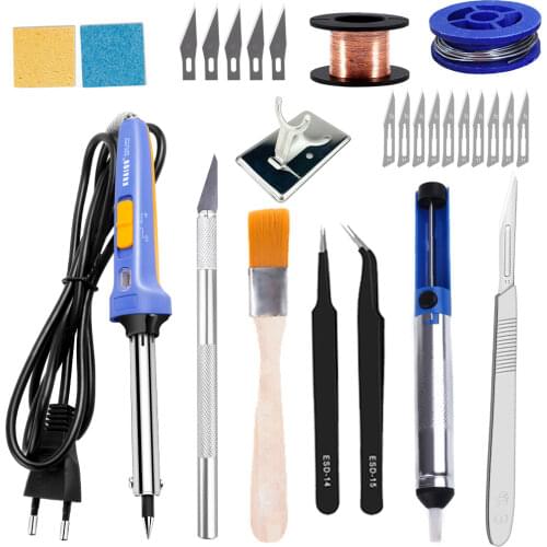 60W 90W Adjustable Temperature Electric Soldering Iron 220V 110V Welding Solder Rework Station Heat Pencil Tips Repair Tool