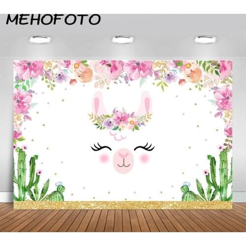 Llama Fiesta Photo Background A Whole Llama Fun Flower Backdrop Mexican Llama Theme Background Studio
