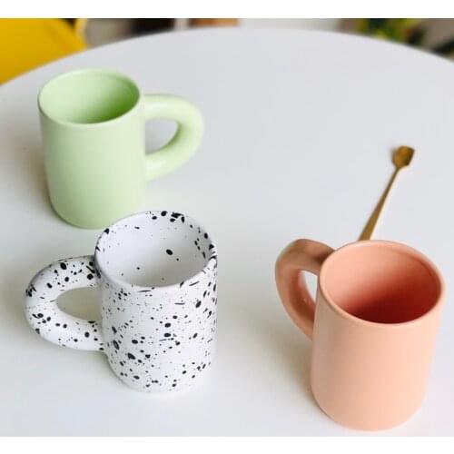 Brief Thick Handle Ceramics Mugs coffee mug Milk Tea office Cups Drinkware the Best birthday Gift for friends