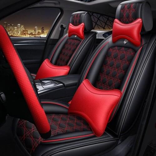 Leather Flax Universal car seat cover for Audi A6L R8 Q3 Q5 Q7 S4 Quattro A1 A2 A3 A4 A6 A8 car accessories car-styling sticker