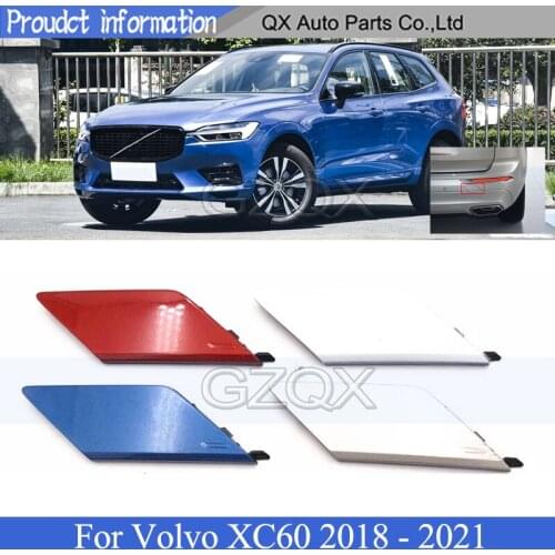 CAPQX Rear Bumper Trailer Cover For Volvo XC60 2018 2019 2020 2021 Tow Bracket Cover Bumper Tow Hook Cover Cap