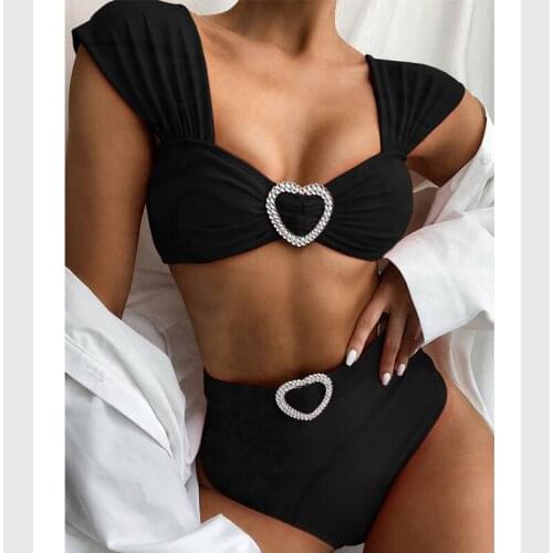 2 Piece Swimsuit Bikini Swimming Suit for Women Tankini Two Piece Bathing Suit High Waist Girls Swimwear Swimsuits Women