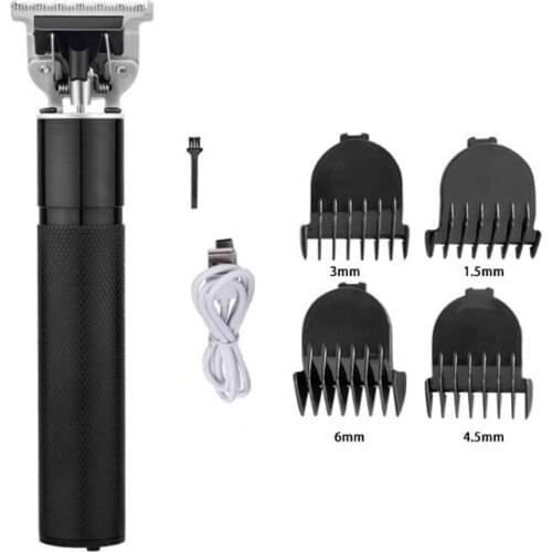 Hair trimmer USB rechargeable hair clipper haircut machine oilhead clipper white hair carving clipper beard trimmer