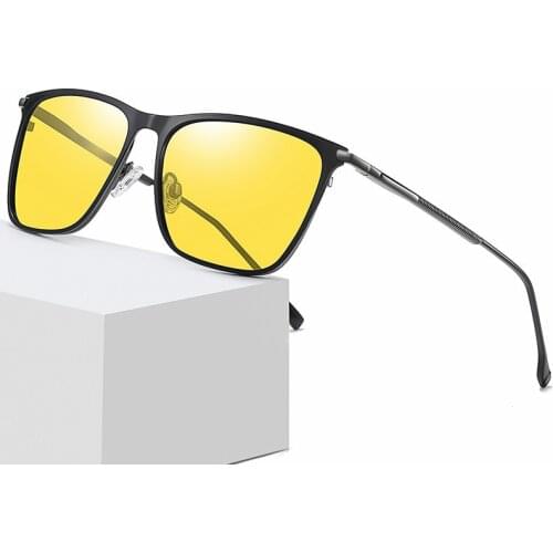 Men Polarized Sunglasses Metal Square Sun Glasses Women Rays Brand Designer Spring Legs Night Vision Goggles