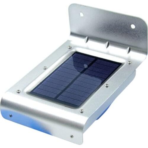 Solar Powered 16 LED Wall Light Sound Sensor Detector Dectection Path Light Control Lamp for Garden Outdoor Furniture 100pcs