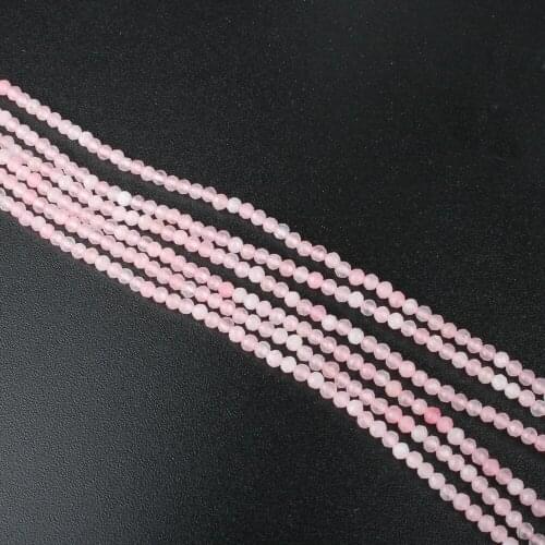 Natural stone 2.5mm semi-precious stone powder water crystal beads jewelry making DIY necklace bracelet accessories 16 inches