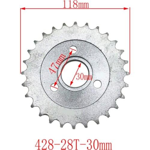 Newest motorcycle scooter drive gear 410 428 big sprocket 18T 22T 28T 31T 37T 40T sprockets free shipping