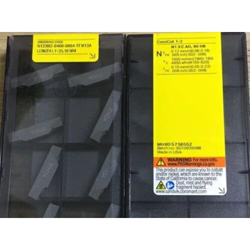 ORIGINAL 10PCS CARBIDE INSERT N123H2-0400-0004-TFH13A